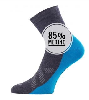 Lasting FWT 85%merina ponožky modrá