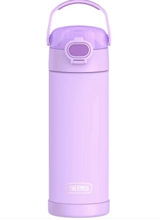 Dětská termoska s hydratačním uzávěrem - neonově fialová